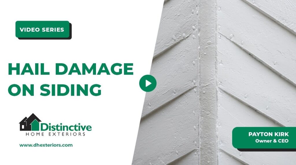 spot hail damage on siding